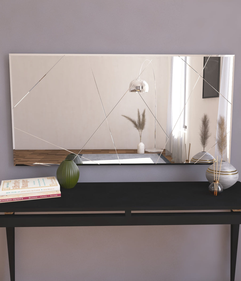Wandspiegel Rechteck Design Transparent 120 cm x 60 cm