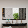 Wandspiegel Rechteck Design Transparent 120 cm x 60 cm