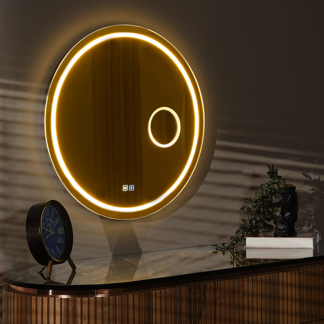 Tesla Smart Mirror — LED Rundspiegel Touch