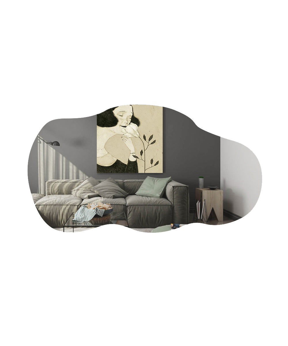 Wandspiegel Asymmetrische  Baby 72 cm/ 40 cm/ 3,5 cm