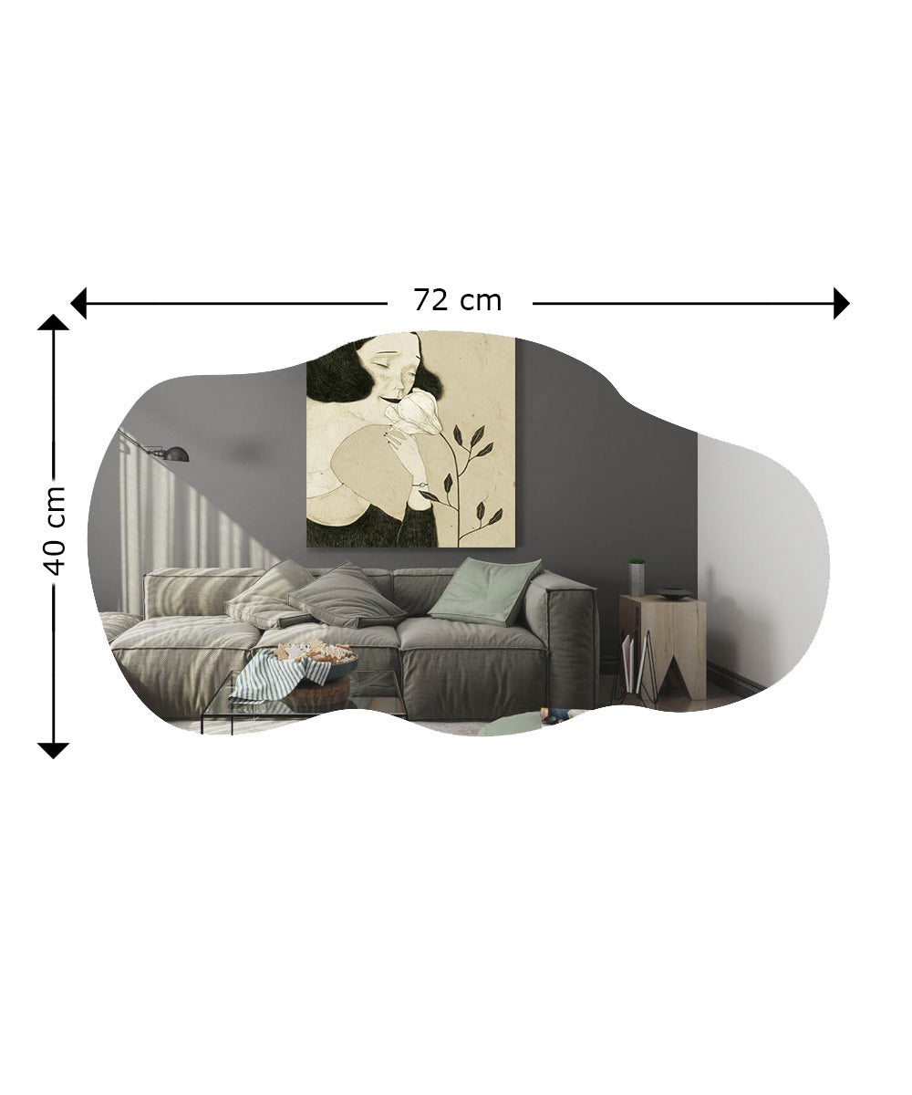 Wandspiegel Asymmetrische  Baby 72 cm/ 40 cm/ 3,5 cm