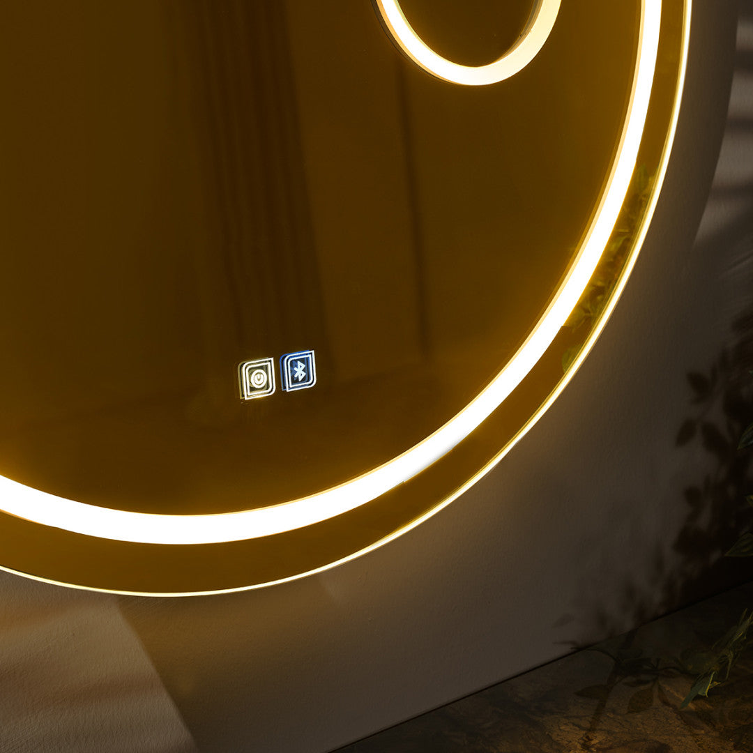 Tesla Smart Mirror — LED Rundspiegel Touch